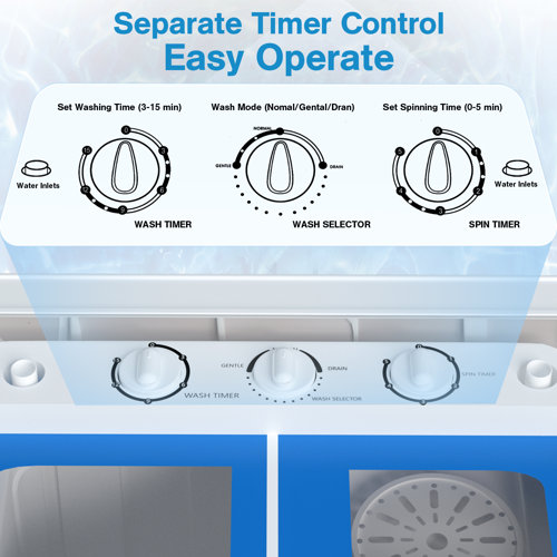 SUNCROWN 6.2 Cubic Feet cu. ft. Portable Washer & Dryer Combo with